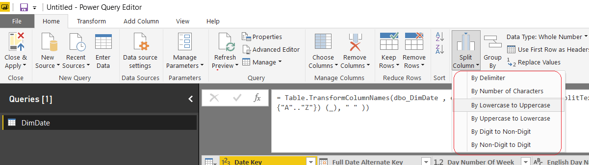 Split-command-function